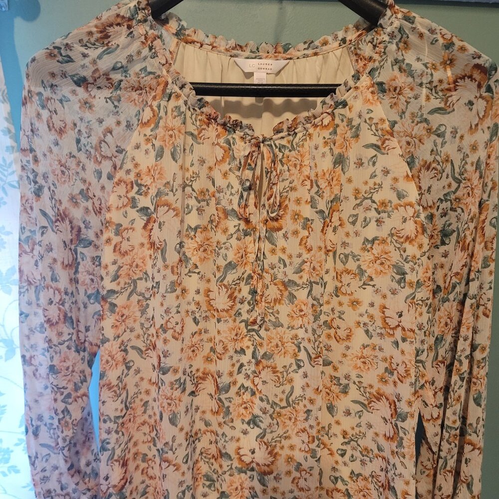Women's Lined Dressy Blouse - Lauren Conrad, Size 0X